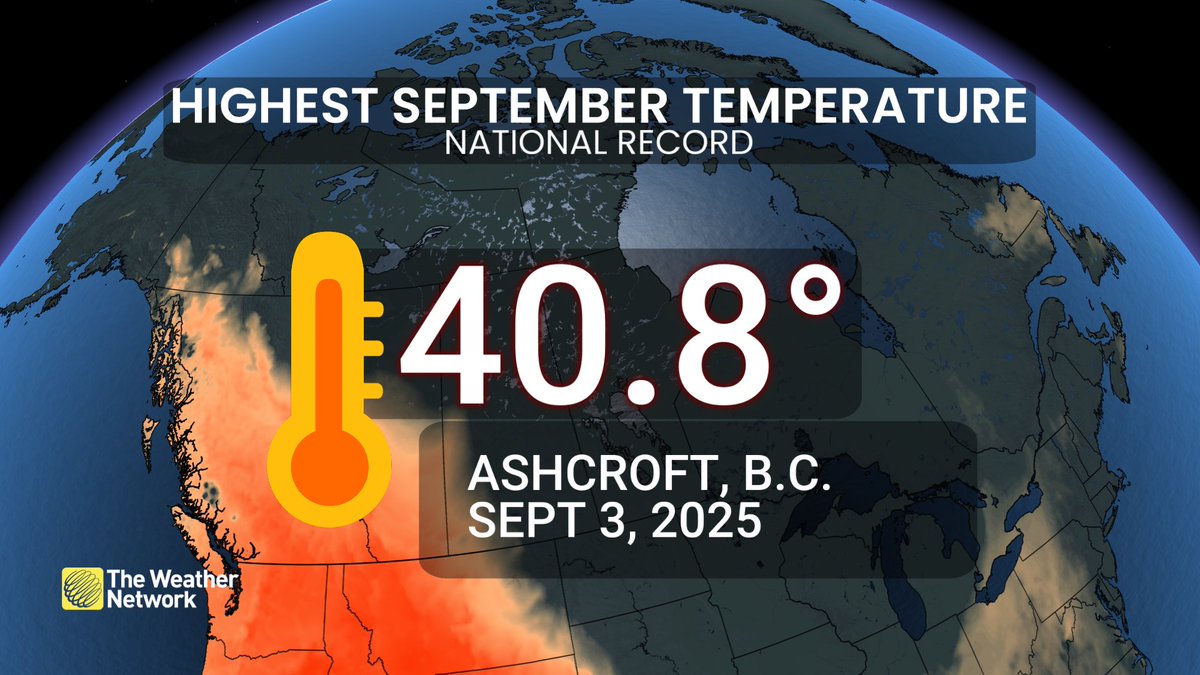 An all time Canadian September heat record fell today.  Sigh.