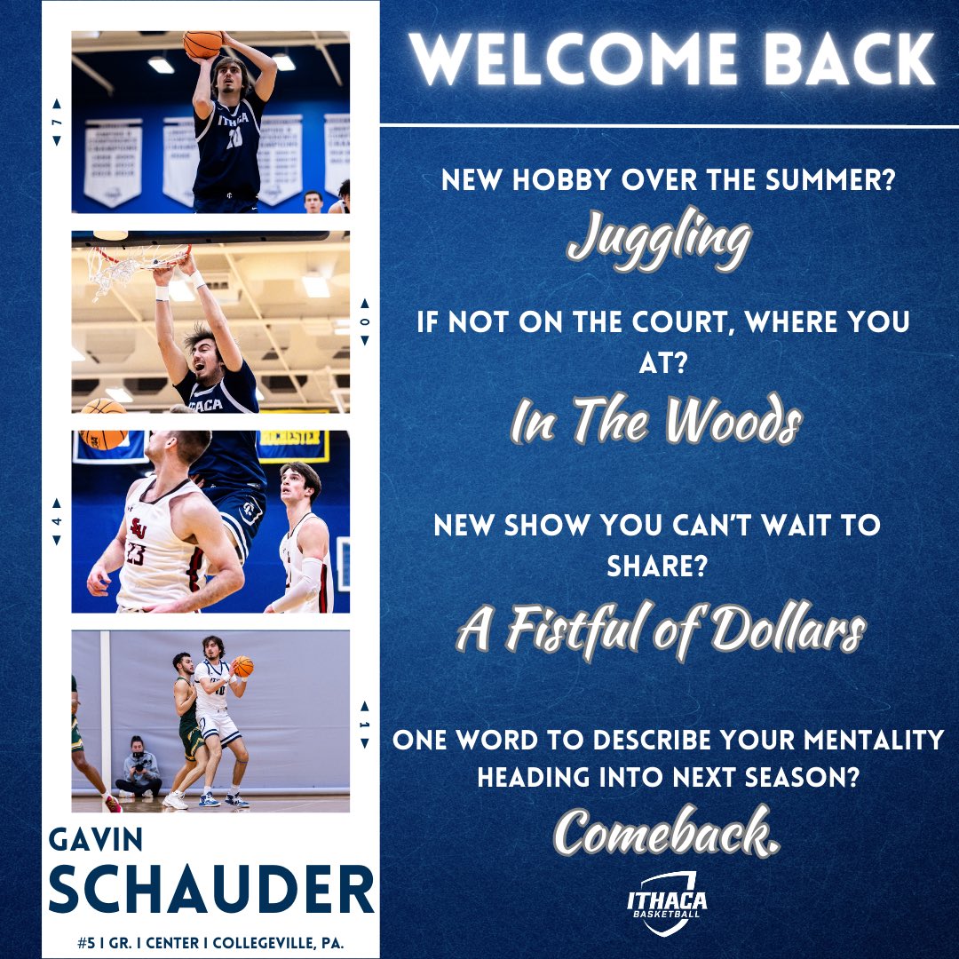 IthacaMBB's tweet image. Welcome back to campus, officially the top dogs on campus!! Scroll to see what our seniors have been up to this summer. 

Drop who you can relate to the most ⬇️ 

#GoBombers | #Family