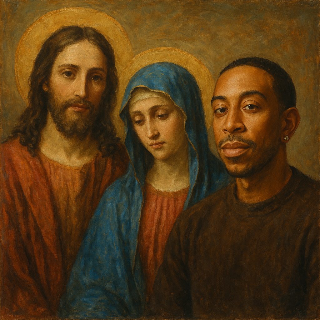 13yo: you know, Jesus and the other one Ludacris.
Me: what?
13yo: yeah like Jesus, Mary, Ludacris, one of those names…
Me: do you mean Lucifer?