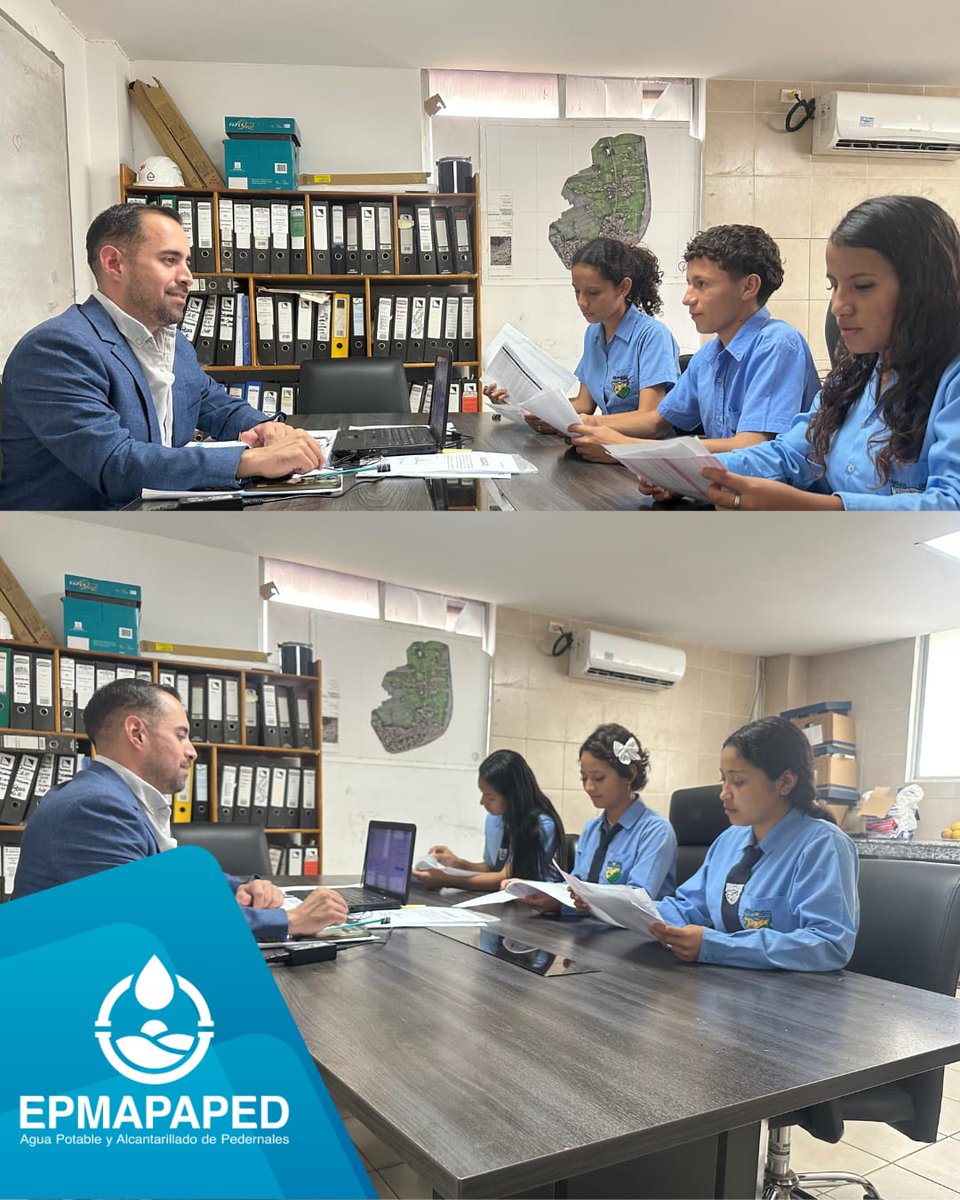 EPMAPAPED's tweet photo. Concluye con satisfacción el proceso de pasantías correspondiente a 160 horas de vinculación con la sociedad realizado con los estudiantes de la Unidad Educativa Técnico Pedernales. https://t.co/KCkRpooCiE