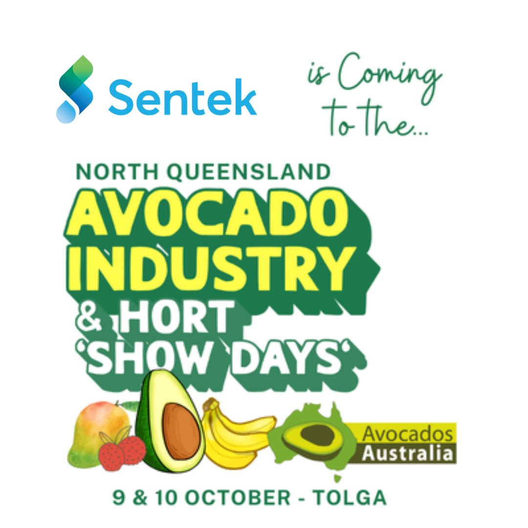 SentekTech's tweet image. 🥑✨ See you at the NQ Avocado &amp;amp; Hort Industry &apos;Show Days&apos; in Tolga! 🍌🥭

The team from Sentek is excited to be part of this fantastic new 2-day event, bringing together the North Queensland avocado and broader horticultural industry.

#NQAvoHortShowDays #AgTech #FutureFarming