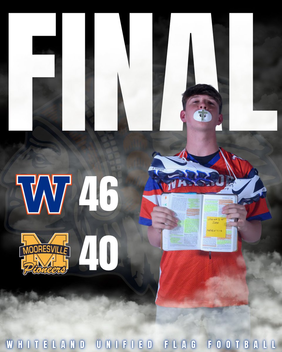 WhitelandBeat's tweet photo. Unified Flag Football gets a gutsy win over rival Mooresville! Way to go Warriors! https://t.co/S6PGFsZ3Nf