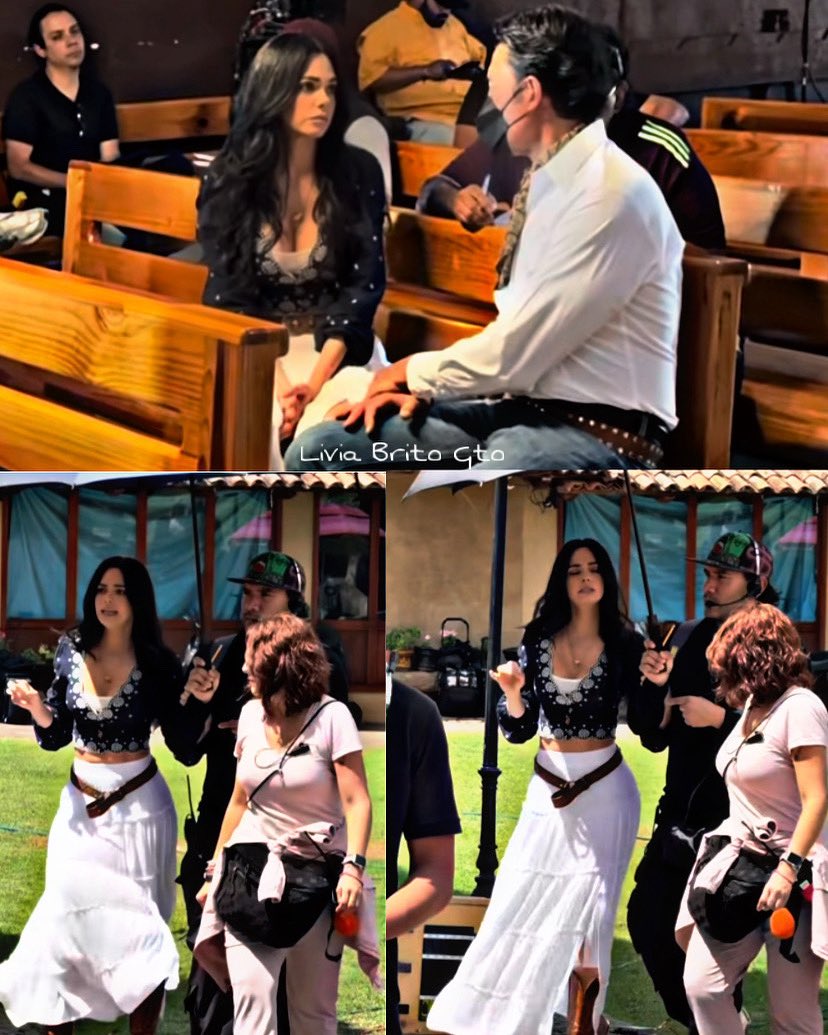 Ensayos y detras de Cámaras en #Amanecer 🌅💖, si saben que capitulo fue este !!? #LiviaBrito #FernandoColunga