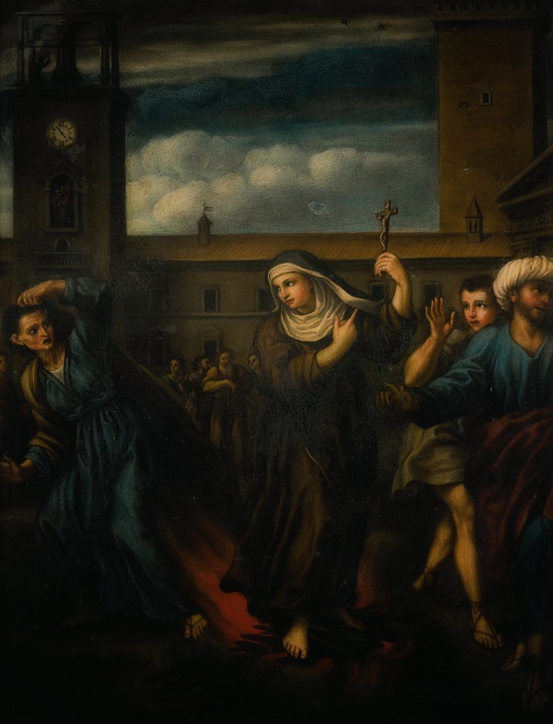 St. Rose of Viterbo (1252)

At three, she raised to life her maternal aunt. At seven, she already lived the life of a recluse. She was instructed by the Blessed Virgin to be clothed in the habit of St. Francis as a tertiary and to preach penance to Viterbo. She died at eighteen.