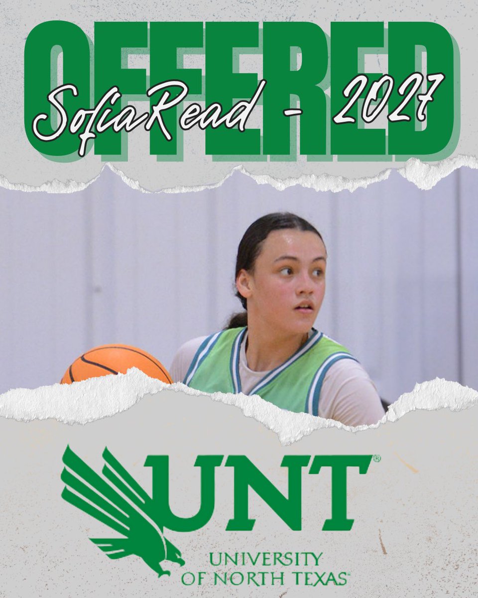 Following my conversation with <a href="/CoachJBurton/">Jason Burton</a>, I’m grateful to have received an offer to play for <a href="/MeanGreenWBB/">UNT Women's Basketball</a>. I’m so thankful for this opportunity! 

@cyfairpremier <a href="/RockHillGBB/">Rock Hill Girls Basketball</a>