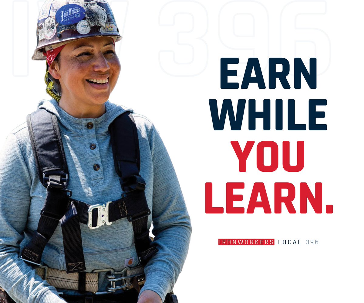 Ironworkers396's tweet image. Union apprenticeship programs empower you to find a great career, not just a job! #EarnWhileYouLearn #UnionApprenticeship