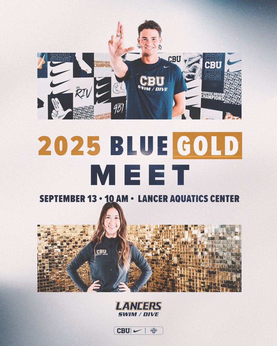 Mark your calendars 📅 

We’ll see you at the Lancer Aquatic Center on Sept. 13 for our 𝐁𝐥𝐮𝐞-𝐆𝐨𝐥𝐝 𝐌𝐞𝐞𝐭!

#LanceUp⚔️ #4Keys