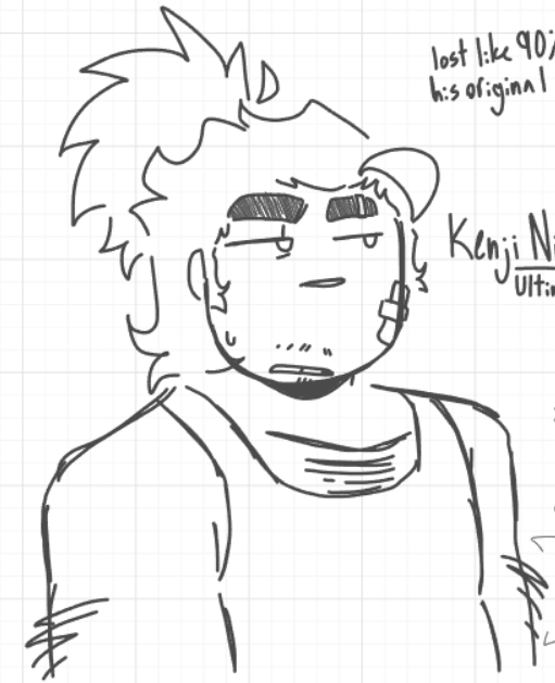 BROADWAYSTARZZ's tweet photo. #danganropa #sdr2 #selfsinsert #yumeshipper #yumetwt . . . kenji bro what happened to you...ozempic got him...no..... https://t.co/H4ydKekBc7