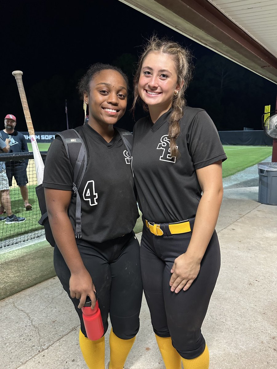 Dennis Knight (@dennisknightsmn) on Twitter photo Pitcher Cheniyah Jackson and South Effingham catcher Danni Lynn after the host Mustangs 7-0 win over Effingham County <a href="/Softball_SEHS/">South Softball</a> Pitcher Cheniyah Jackson and South Effingham catcher Danni Lynn after the host Mustangs 7-0 win over Effingham County <a href="/Softball_SEHS/">South Softball</a>