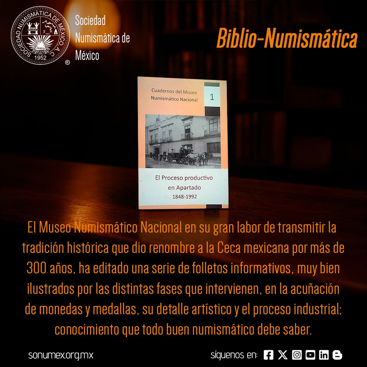 Como parte de su compromiso con la difusión del conocimiento, el Museo Numismático Nacional ha publicado una serie de folletos ilustrados que muestran, con gran detalle, las fases de la acuñación de monedas y medallas.
#Numismática #MuseoNumismáticoNacional #SONUMEX