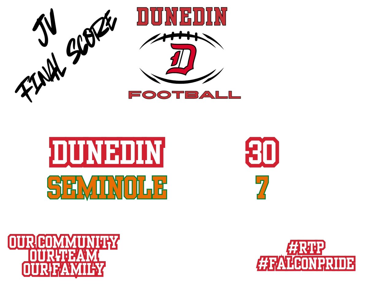 Job well done!! Our Junior Varsity is now 1-1 on the season, with our next JV game at home on September 10 vs Largo! #FalconPride