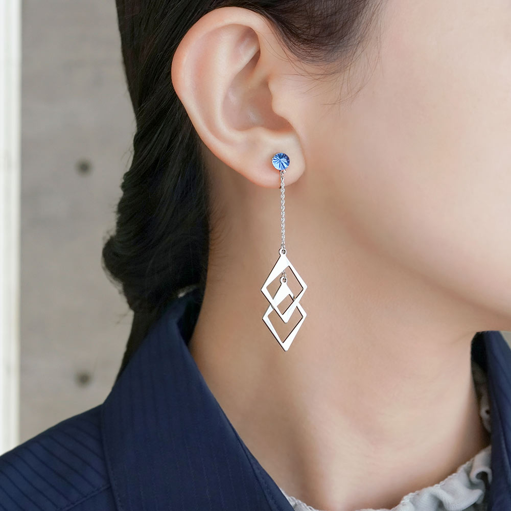 清水坂ガラス館　ピアス　レザヴェル　限定品　【値下げ】 JewelryKyoto onlinestore ぴあり ｜ uno（ゴールド