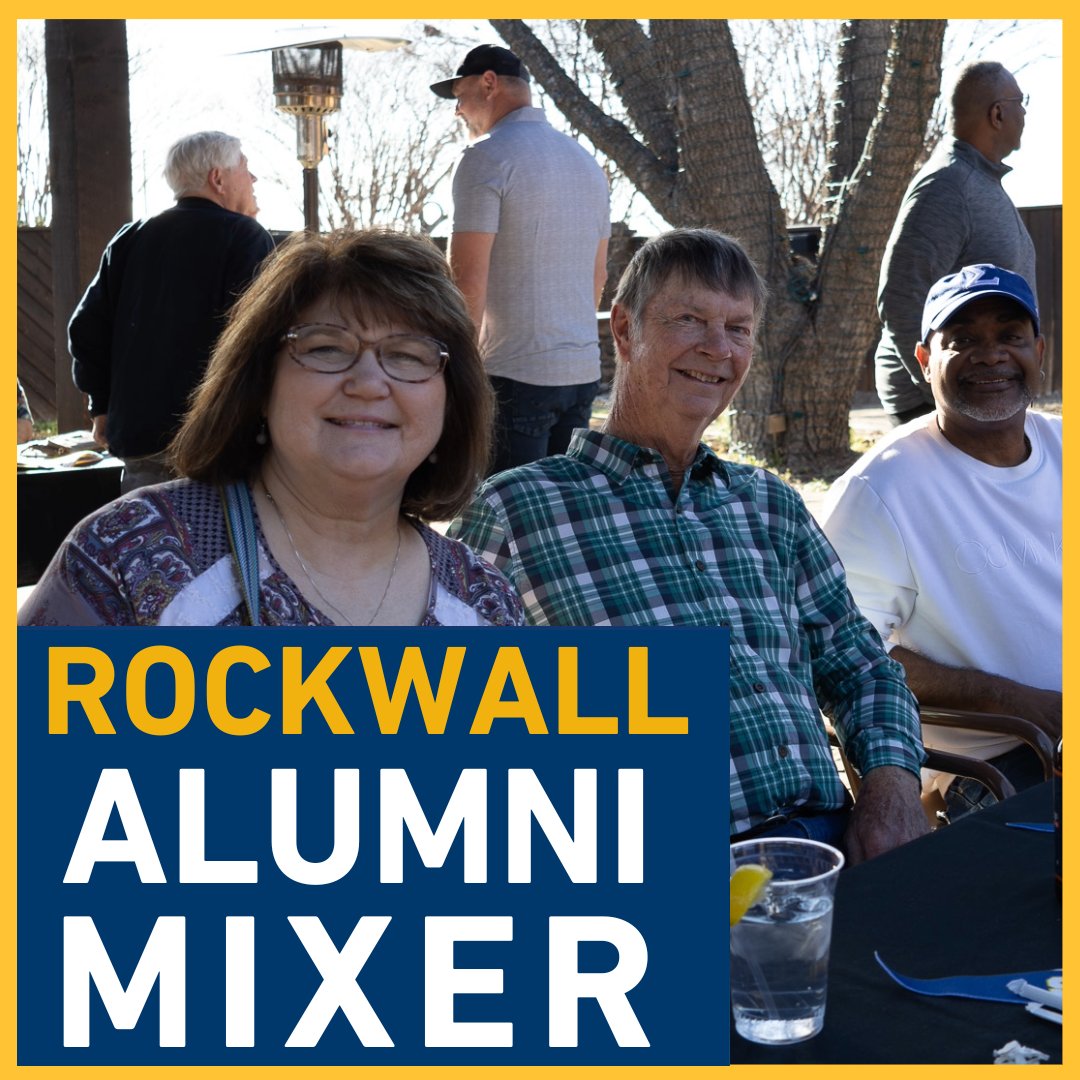 🦁 Rockwall Lions—let’s reconnect!

We’re excited to invite you to the Rockwall Area Alumni &amp; Friends Mixer—an evening of connection, conversation, and community.

📅 Sept. 18 | 🕠 5:30–7:30 PM
📍 Sear Steakhouse &amp; Lounge, 360 Bar

✅ RSVP by September 11: bit.ly/41Bwma9