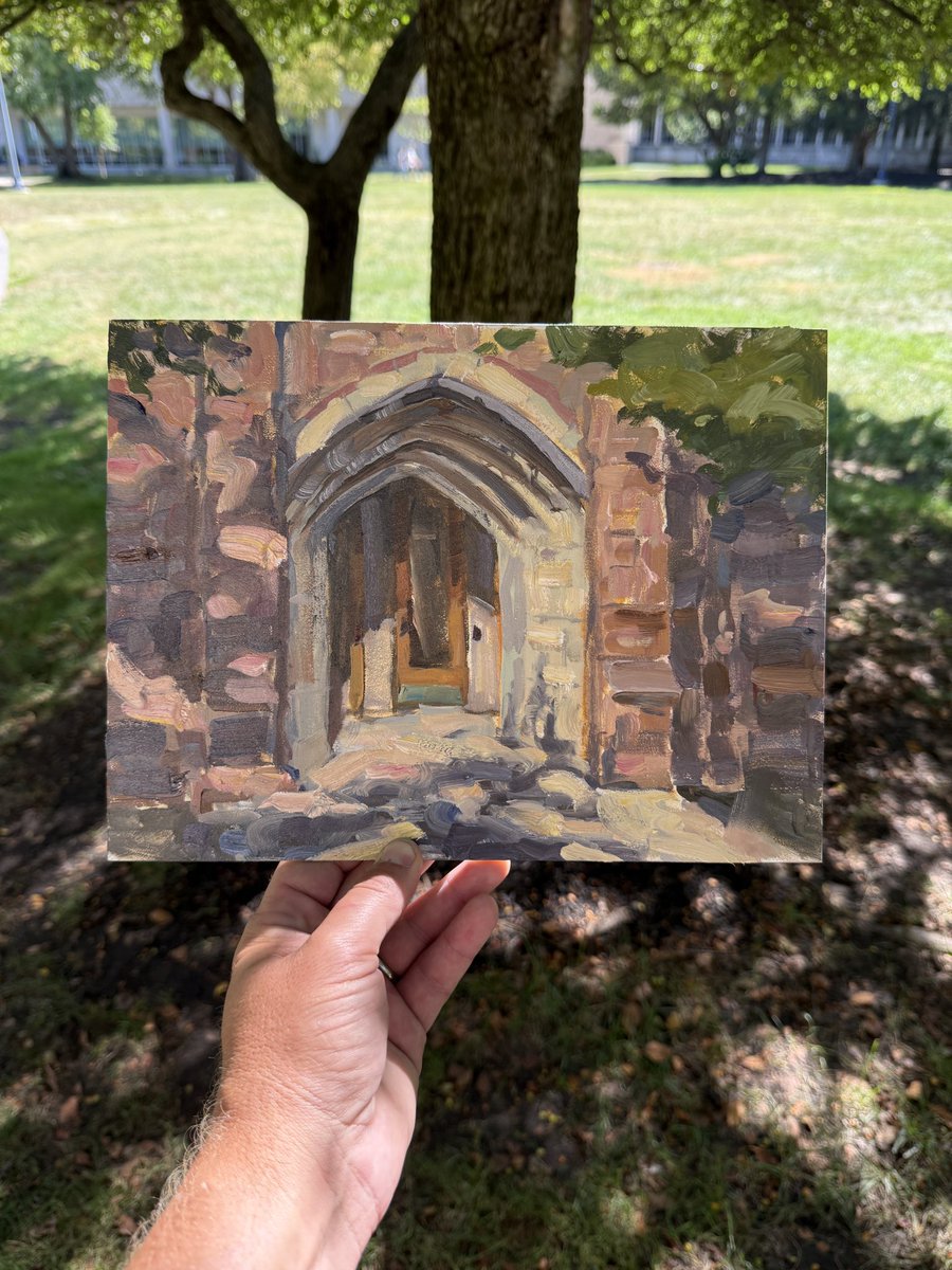 Such an awesome day painting at <a href="/butleru/">Butler University</a> - I cannot wait to be back in Hinkle Fieldhouse next week painting the Women’s Volleyball vs. Purdue!