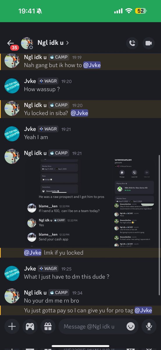 🚨SCAMMER ALERT🚨

There is, or was, someone targeting Raw Prospects in the SIBA discord promising to go straight to the pros for $100. THIS IS NOT TRUE! NOBODY gets to the pros without going through High School &amp; College first, and NOBODY has to pay anything. There is no way to