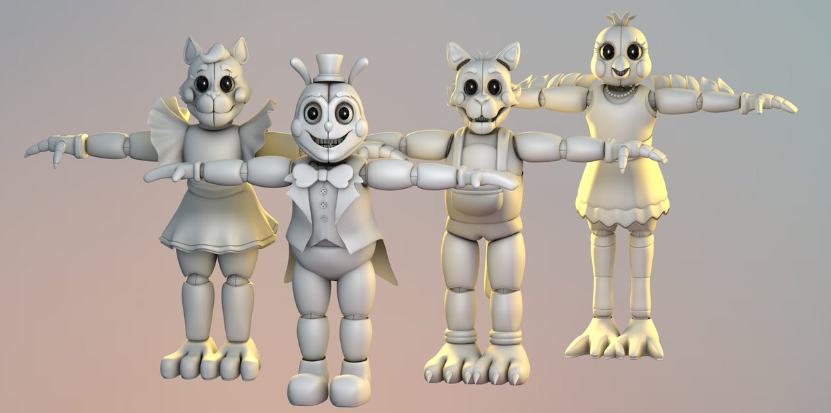 4/5 modeled (missing Tal lmao)