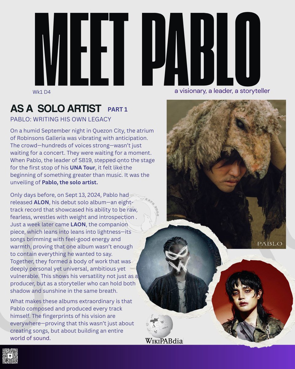 dragonpins_'s tweet photo. From SB19 leader to solo storyteller, living his own legacy. Meet Pablo as a solo artist with WikiPABdia. #MeetPablo https://t.co/U2PP9mTnpT