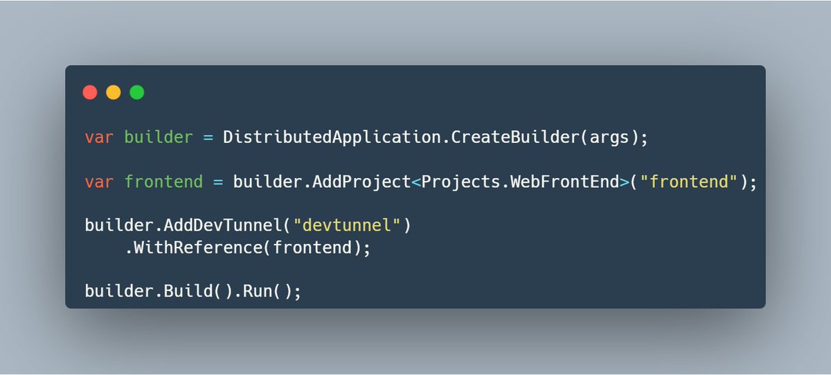 davidfowl's tweet image. Early sneak peek of the dev tunnels resource in the next version of aspire! Proxy endpoints securely for your dev loop!

#aspire @aspiredotdev