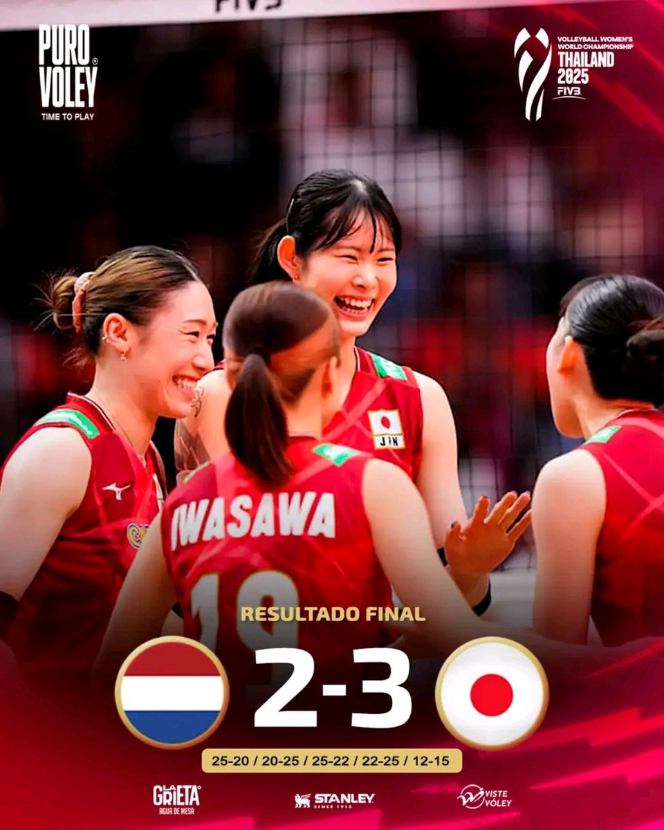 CONAVIL - Empresa de Construcción y Montaje (@conavil_ecm) on Twitter photo La selección japonesa elimina a Países Bajos tras imponerse en 'tie break' en la llave de cuartos de final y avanza a la siguiente fase del campeonato mundial de vóleibol femenino 2025. 🏐
<a href="/Conavil_ECM/">CONAVIL - Empresa de Construcción y Montaje</a> #LatirAvileño #100AñosConFidel #LaLuchaNoHaCesado La selección japonesa elimina a Países Bajos tras imponerse en 'tie break' en la llave de cuartos de final y avanza a la siguiente fase del campeonato mundial de vóleibol femenino 2025. 🏐
<a href="/Conavil_ECM/">CONAVIL - Empresa de Construcción y Montaje</a> #LatirAvileño #100AñosConFidel #LaLuchaNoHaCesado