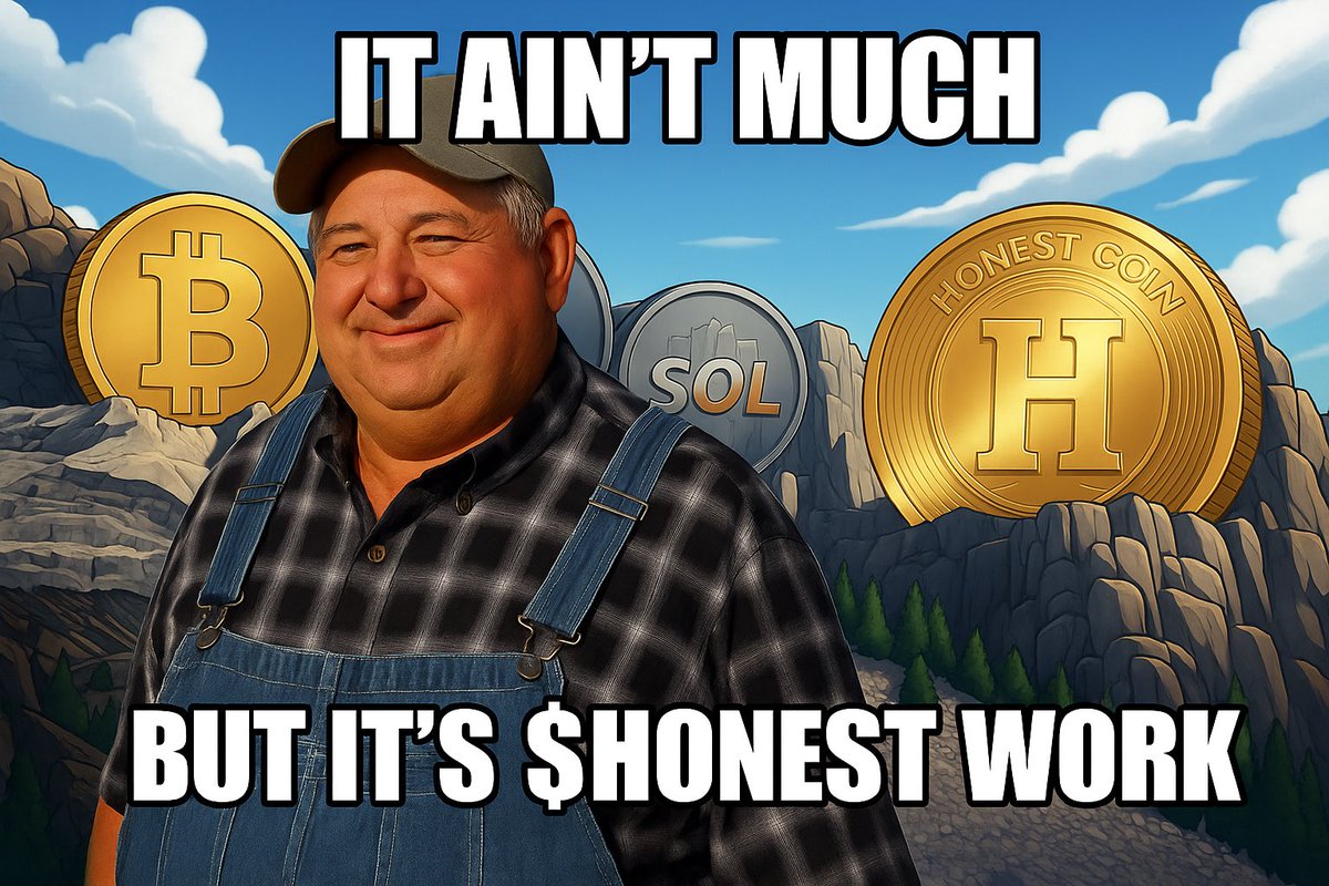 If there is one thing about the $Honest team it is we don’t give up for nothin! First day 75% retrace to 15k and now where holding floor above 70k. This is more than just a coin but a movement that everyone will understand very soon!