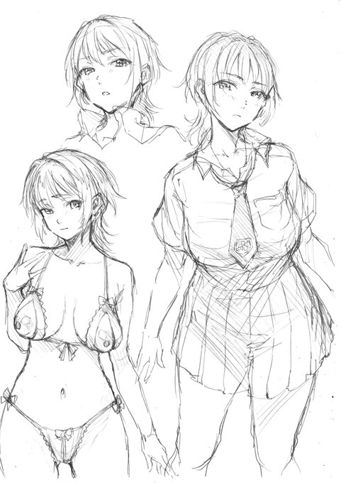 これ投稿したっけ?
前作と髪型が似てるからって没になったキャラデザ。
まあでも結果的にこっちのプロットは使わなかったでんすけどね💦 