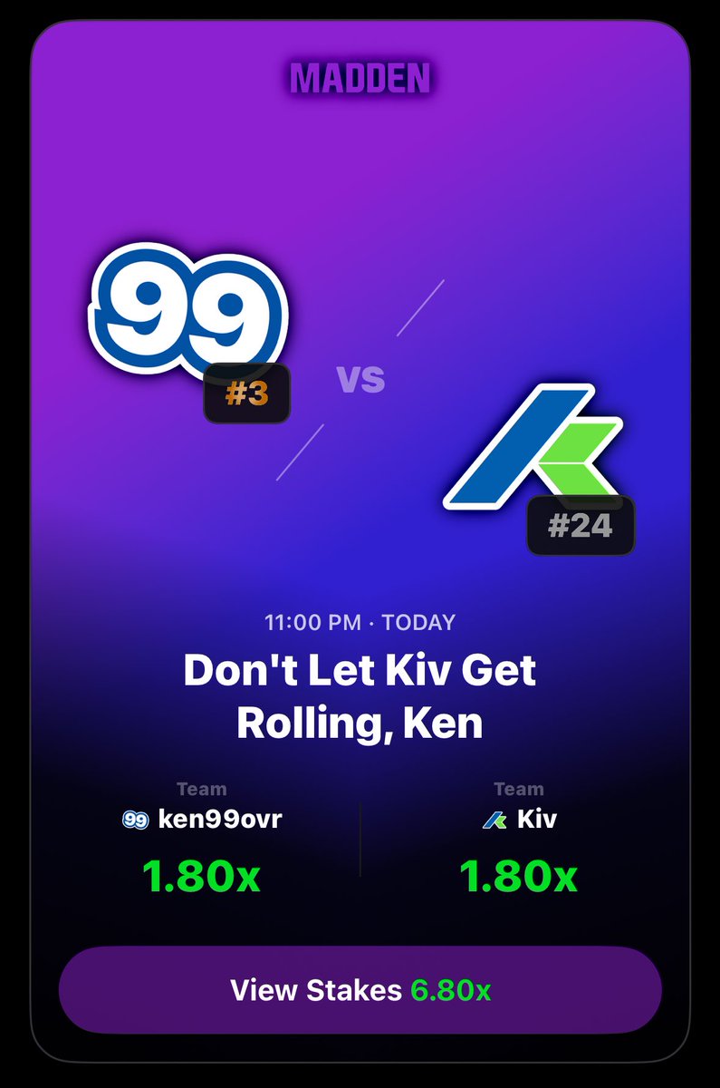 1v1Me's tweet image. Wednesday Night Battles 😈

9:30PM EST: @JaycobDillon 🆚 @ZackMckeown 🏈

10:30PM EST: @CimbeIs &amp;amp; @Flxnked 🆚 @Manny7F &amp;amp; @ImNotEffective 💣

12AM EST: Ken99ovr 🆚 @young_kiv 🏈

12:30AM EST: @the2ktwins 🆚 @Larcq2k &amp;amp; @OCgritty 🏀

Good luck tonight!