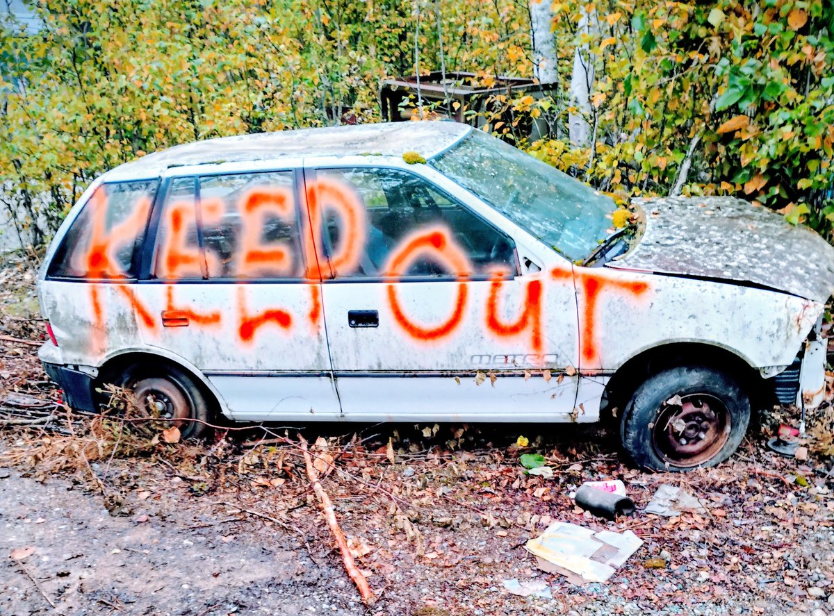 offalaskan's tweet image. An Alaskan classic car in the wilds of Meadow Lakes!🚨