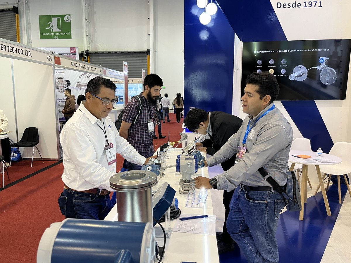 MicroSensorHome's tweet image. Live from Aquatech Mexico 2025 — catching some highlights from the exhibition
💡 Always inspiring to exchange ideas and explore new solutions. Find us at Hall A-424!
#AquatechMexico #WaterTechnology #Instrumentation #Sensors #WastewaterTreatment