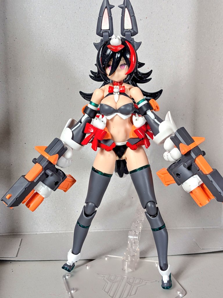 誰かやっているであろうカラーリングだミオーん(´・ω・｀)
ちなみにミオファでは無い・・・
#ラン　#メガミデバイス