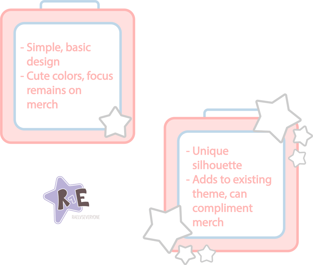 raelvseveryone's tweet image. When you're looking at ita bags to buy, which kind of design do you prefer?
#merchdesign