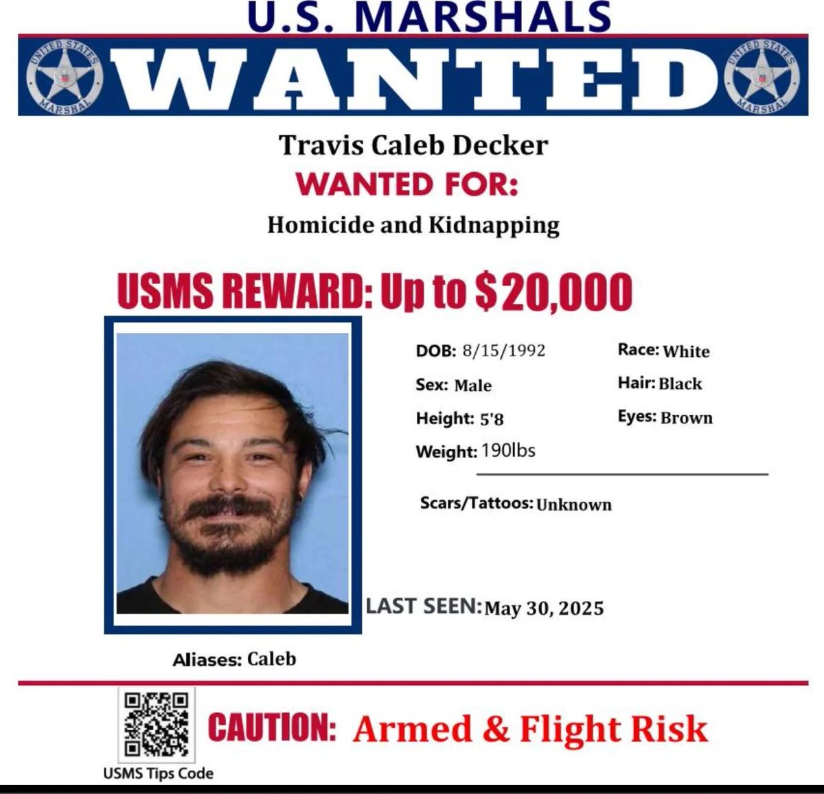 Travis Decker is still missing!!!! 🫤 
Hopefully he’s dead. Unfortunately, we really just don’t know. Anything at all. What an asshole. Sooo done with him. #Washington #ManHunt