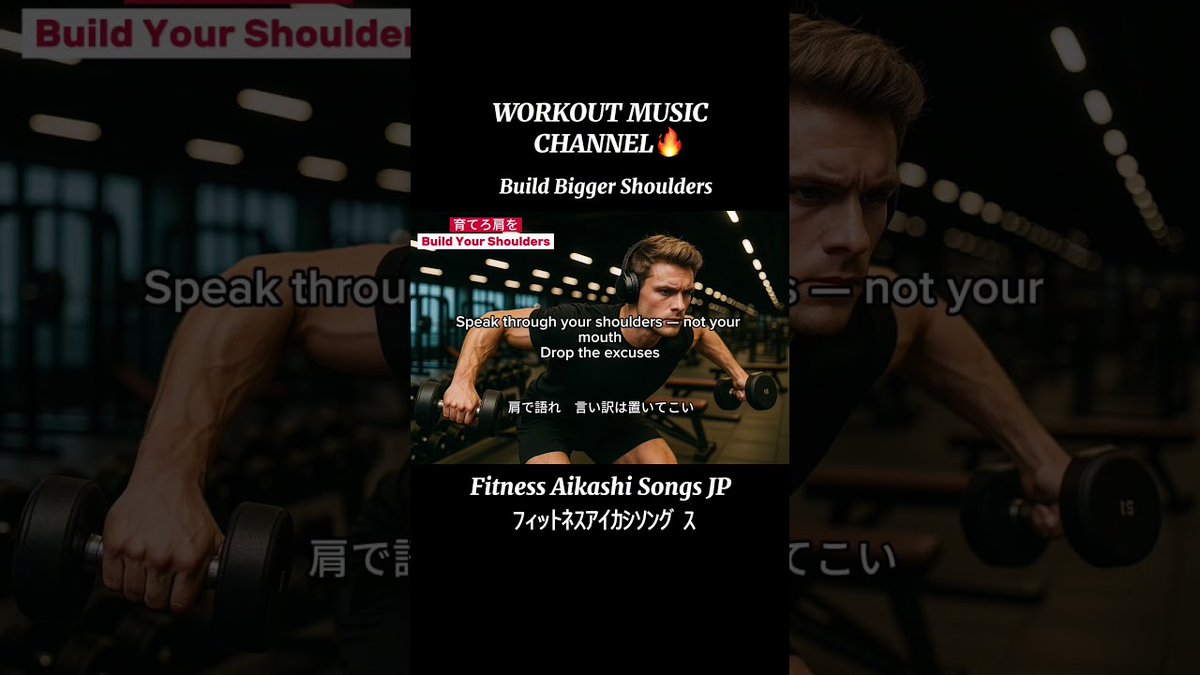 【FITNESS AIKASHI SONGS JP🇯🇵】🔥 Build Bigger Shoulders🔥 肩を育てろ WORKOUT SONG / #gymmusic #筋トレ音楽 #workoutplaylist metafit-videos.com/2025/09/03/%e3…