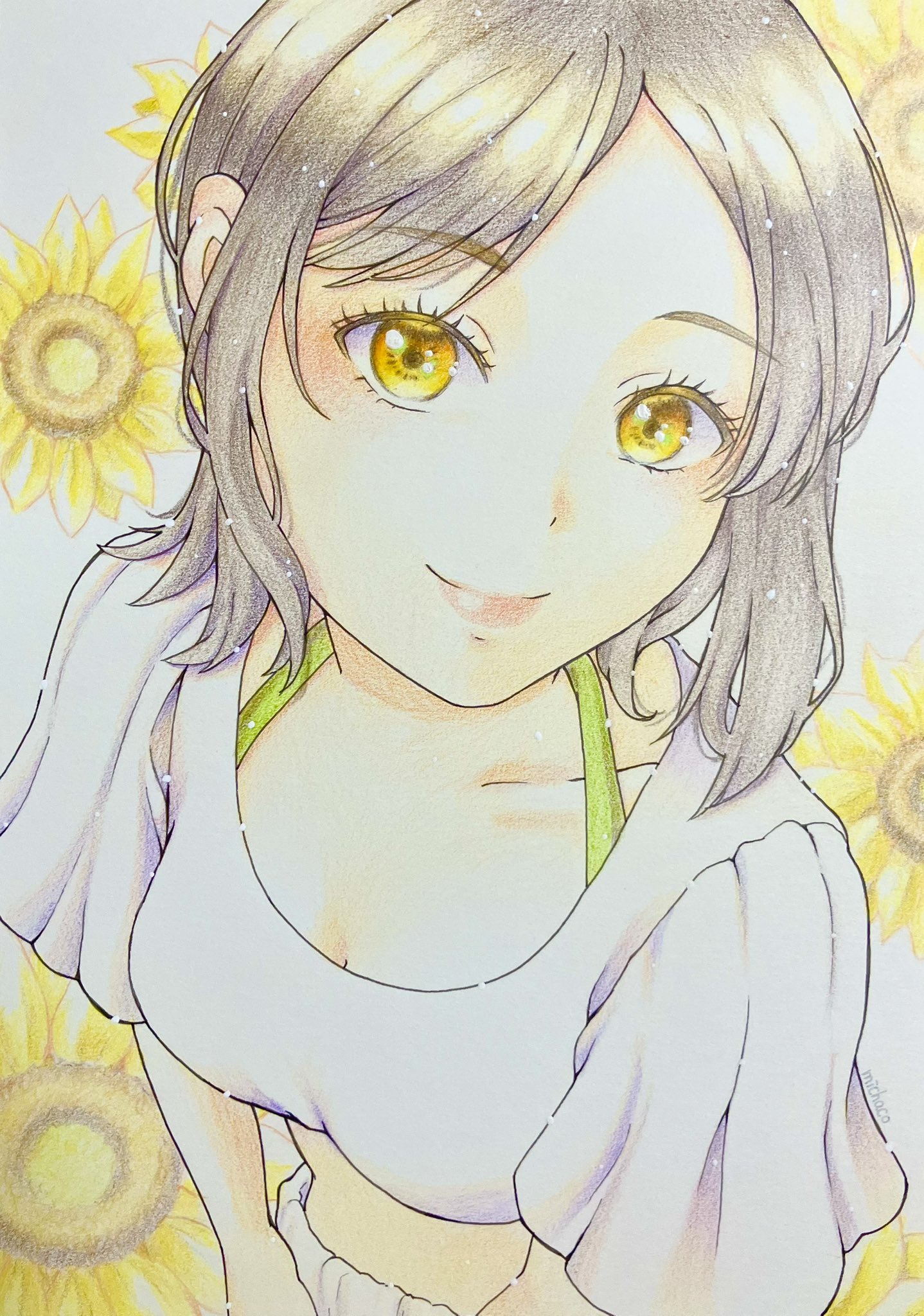 絵描きhiro C「私の想う向日葵」 3ede724eaff24af7b0447a9c6796a6
