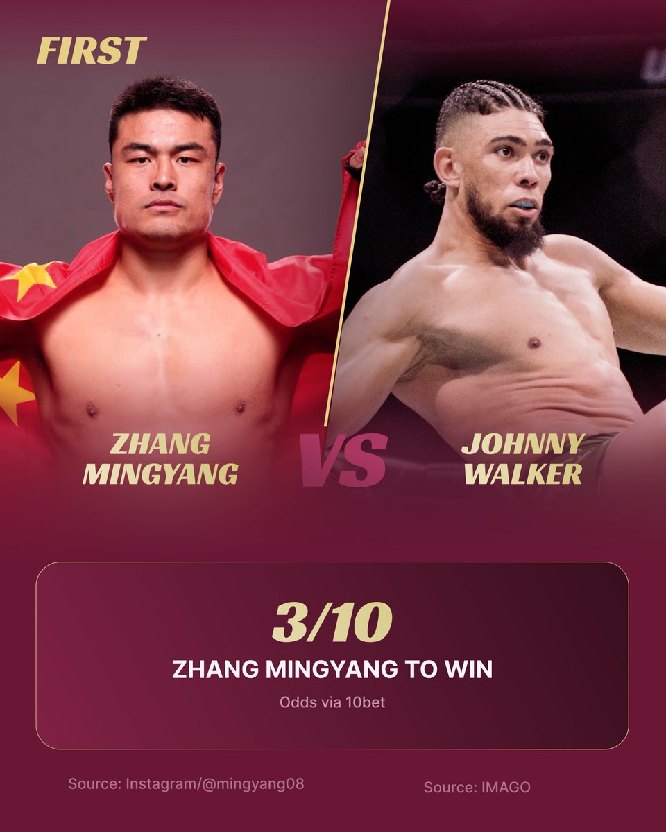 🥊 Fresh from UFC 319 in Chicago, the Octagon lands in Shanghai 🇨🇳 for a Fight Night stacked with statement matchups

⚡ Johnny Walker vs Zhang Mingyang tops the card as both light heavyweights hunt a path to the title

Brian Ortega faces ex-bantamweight champ Aljamain Sterling