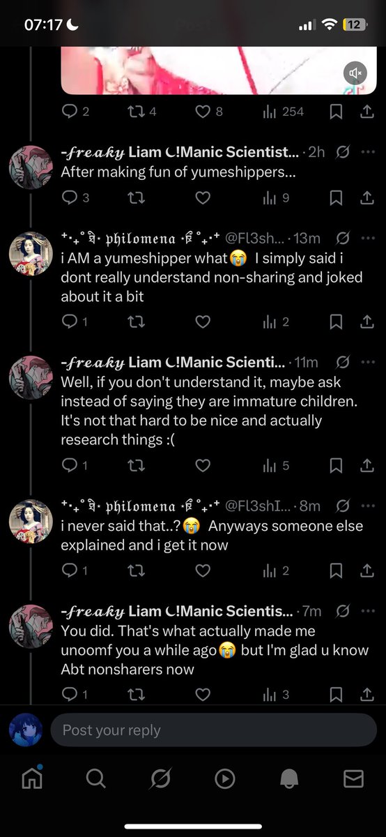 I feel bad for laughing at this whole convo bc ion think it’s that serious