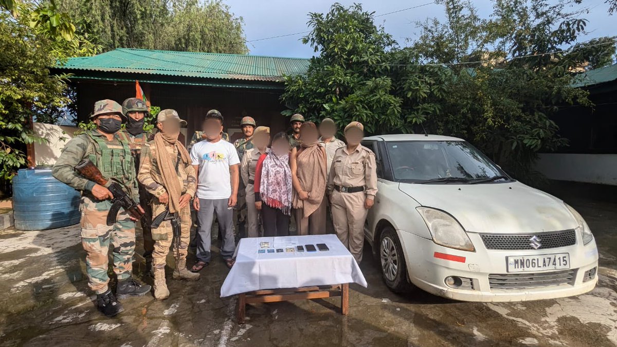 ASSAM RIFLES APPREHENDS THREE ACTIVE CADRES OF REVOLUTIONARY PEOPLE'S FRONT/PEOPLE’S LIBERATION ARMY IN MANIPUR
#AssamRifles alongwith Manipur Police apprehended three active cadres of Revolutionary People's Front/People’s Liberation Army and recovered three mobile phones, a