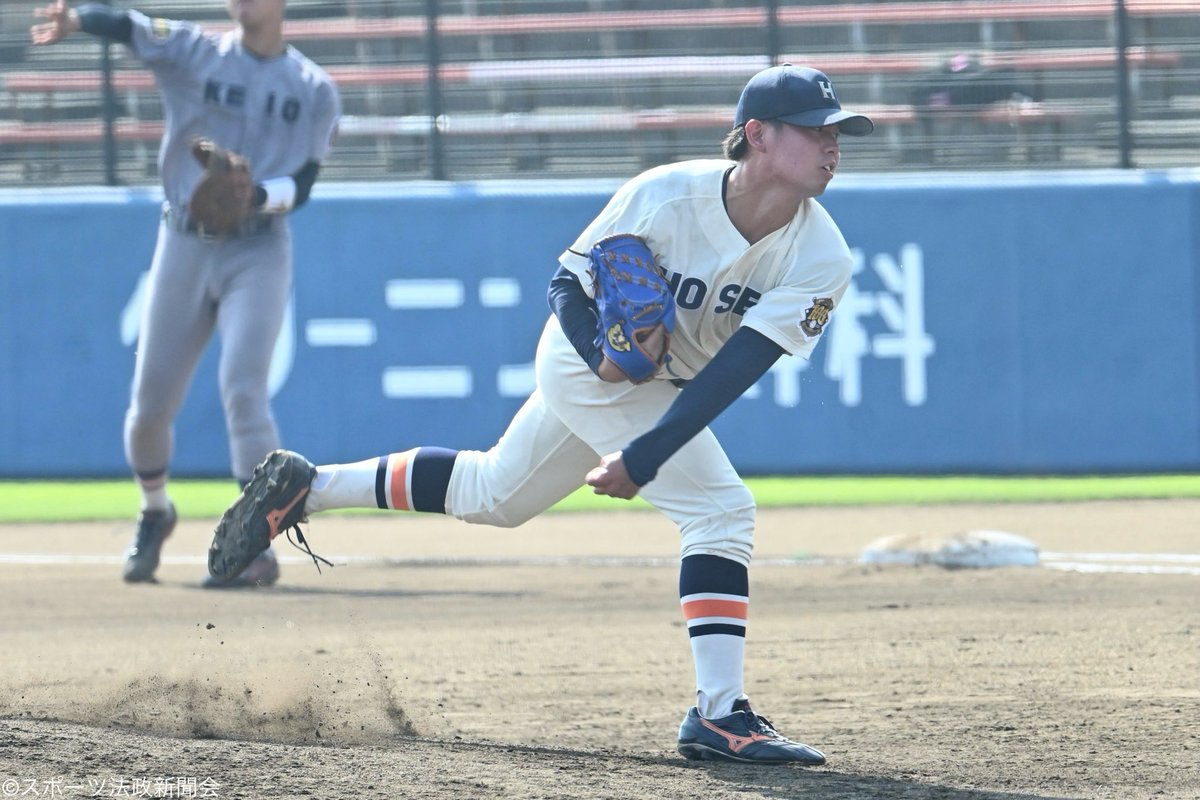 spohobaseball's tweet image. 【我らの野崎】
 #野崎慎裕 （営4＝ #県岐阜商 ）がオールスターの舞台で先発を務める！茨城の地での好投に期待！⭐️🌹

 #東京六大学 #法政