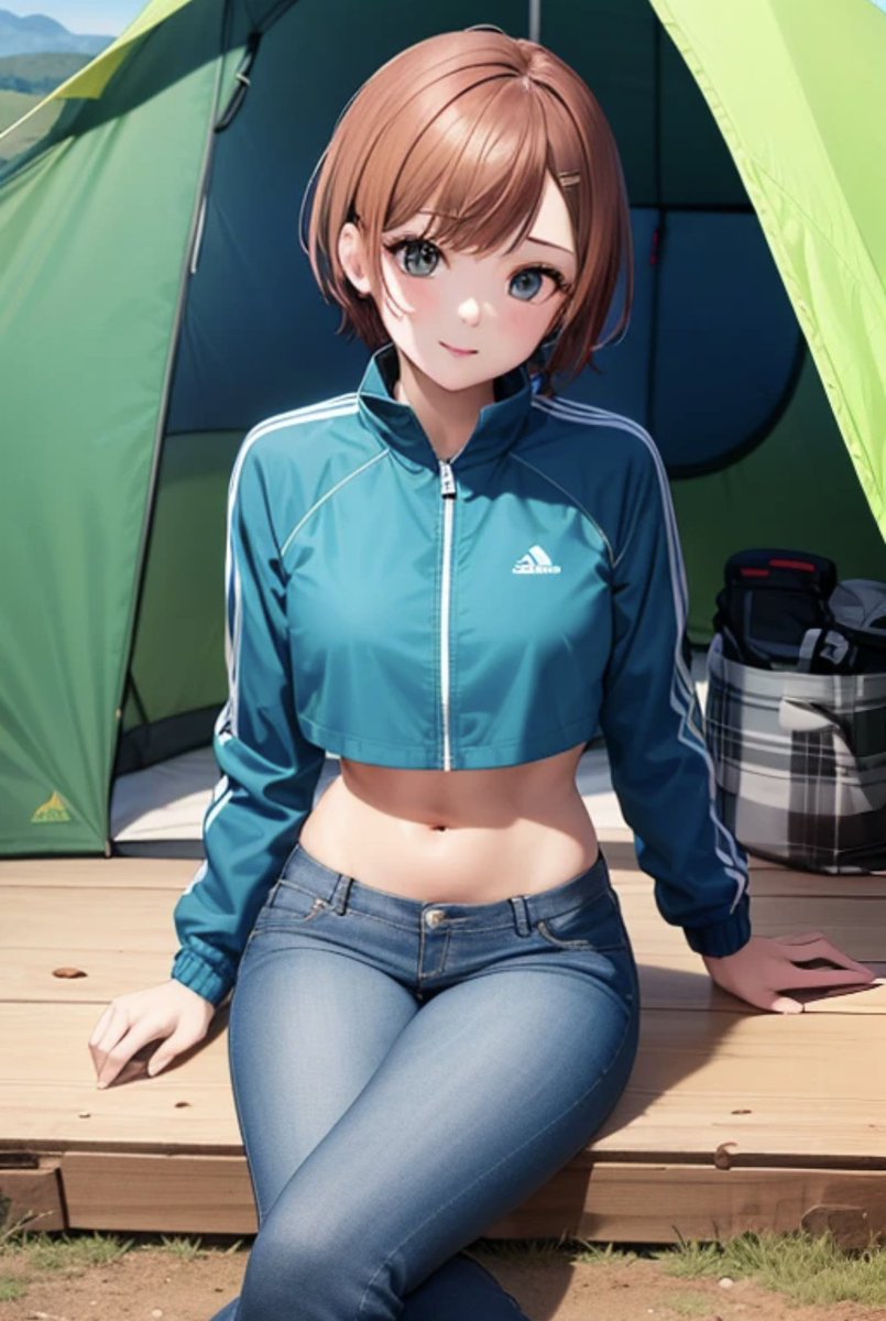 QT Camping😸

#Aiart️ #AIgirl #Navel #AIイラスト #おへそ