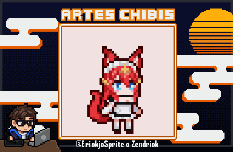 Zendrick_Art 🇵🇦 || 🍊⭐ (@erickjcsprite) on Twitter photo Un chibicito para la preciosa kitsune de mi corachon <a href="/Rrinkss_Sabaku/">✧ Rrinkss ✧ ~ 💮【Kyūbi no Kitsune】 🦊</a> la que siempre a estado ahí en mis peores momento
✨Te quero mucho✨
#pixelart #art #Vtuber #chibiart Un chibicito para la preciosa kitsune de mi corachon <a href="/Rrinkss_Sabaku/">✧ Rrinkss ✧ ~ 💮【Kyūbi no Kitsune】 🦊</a> la que siempre a estado ahí en mis peores momento
✨Te quero mucho✨
#pixelart #art #Vtuber #chibiart