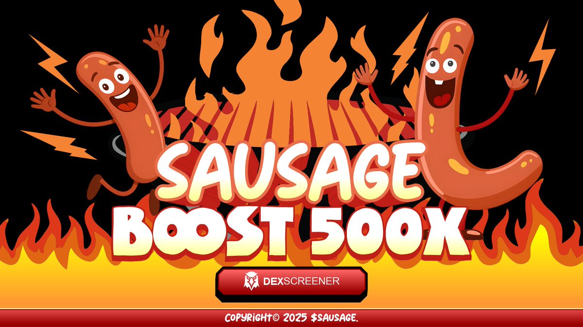 $SAUSAGE is on fire! Boost 500x and still moving strong.
dexscreener.com/solana/BzfYk92…
