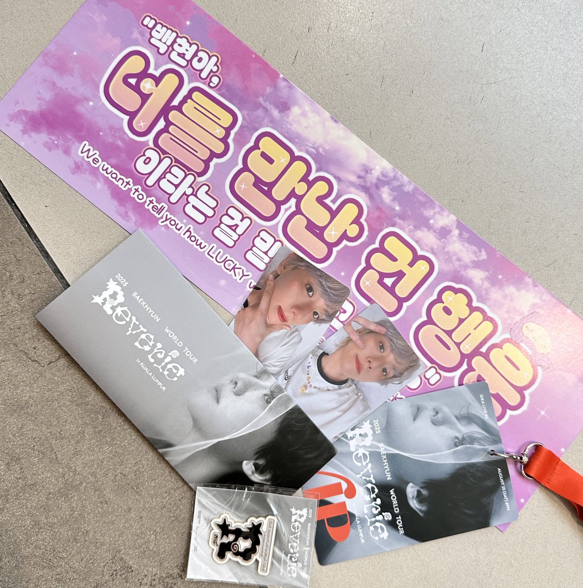 250823 백현 쿠알라룸푸르 🇲🇾

입장포카  티켓홀더 뱃지 랜야드 ☁️