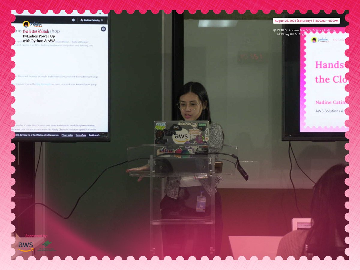 pyladiesmanila's tweet image. Currently happening! Hands On activties and labs currently in progress led by Nadine Catindig & Kaethryn Viloria at โ๐๐ฐ๐ง ๐ญ๐ก๐ ๐๐ฅ๐จ๐ฎ๐: ๐๐ฒ๐๐๐๐ข๐๐ฌ ๐๐จ๐ฐ๐๐ซ-๐๐ฉ ๐ฐ๐ข๐ญ๐ก ๐๐ฒ๐ญ๐ก๐จ๐ง & ๐๐๐.โ โจ๐โ๏ธ
#PyLadies #OwnTheCloud #PythonPH #WomenInTech