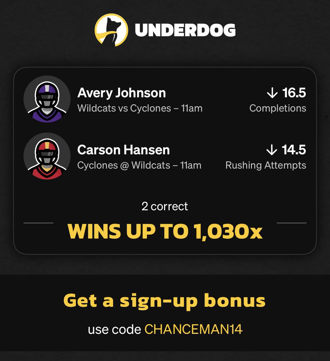 NoChanceLeft's tweet photo. I couldn’t think of a better way to welcome college football back than doing it with a FRESH STREAK on UD! Let’s see if we can ROB THEM AGAIN!!!

https://t.co/jqTjksmmq9 https://t.co/LeQ0Ypxf6h