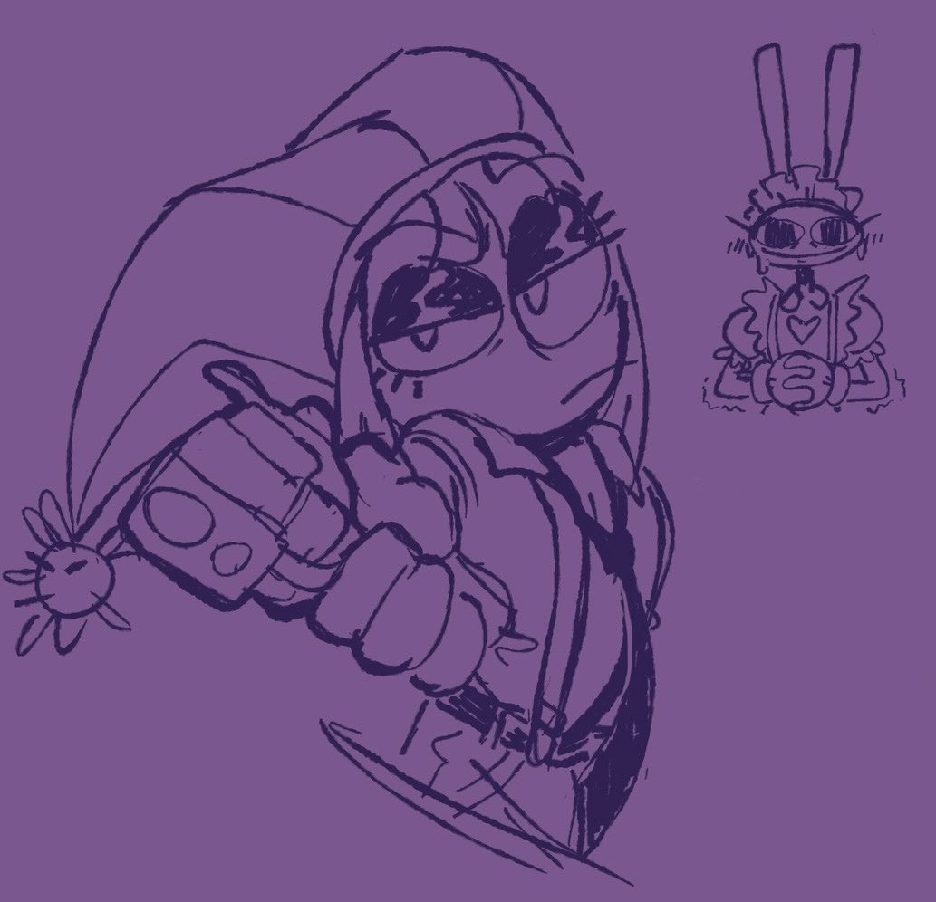 #funnybunny but jax is pathetic for his jester

ya’ll im sorry this show has stolen my attention this might be it for a hot minute

#tadc #jax #pomni #myart
