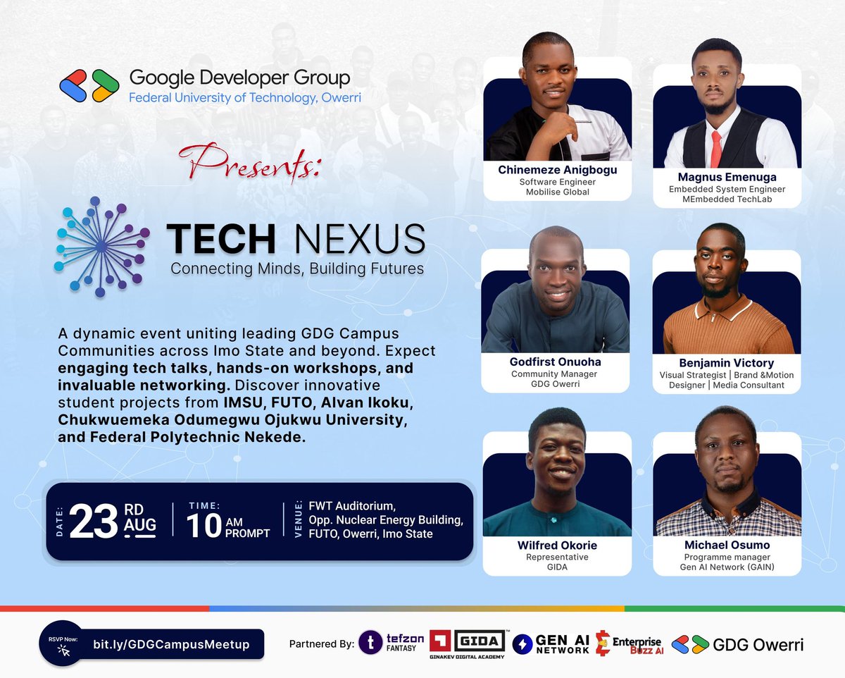 The right minds can transform your journey, your vision, and your potential.

At Tech Nexus, our speakers aren't just sharing knowledge – they're here to reshape your perspective, reveal industry secrets learned through experience, and unlock pathways you never imagined possible!