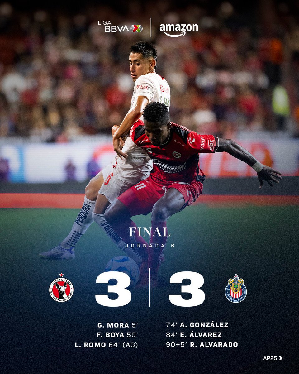 paracomentarse (@paracomentarse) on Twitter photo Las #Chivas le quitan el triunfo a #Xolos, tras remontar un 3-0 en contra logra rescatar el empate en el Caliente
facebook.com/share/p/1CZqK5…
#Veracruz #BocaDelRio #futbol #LigaMX #Apertura2025 <a href="/ParaComentarse/">paracomentarse</a> Las #Chivas le quitan el triunfo a #Xolos, tras remontar un 3-0 en contra logra rescatar el empate en el Caliente
facebook.com/share/p/1CZqK5…
#Veracruz #BocaDelRio #futbol #LigaMX #Apertura2025 <a href="/ParaComentarse/">paracomentarse</a>