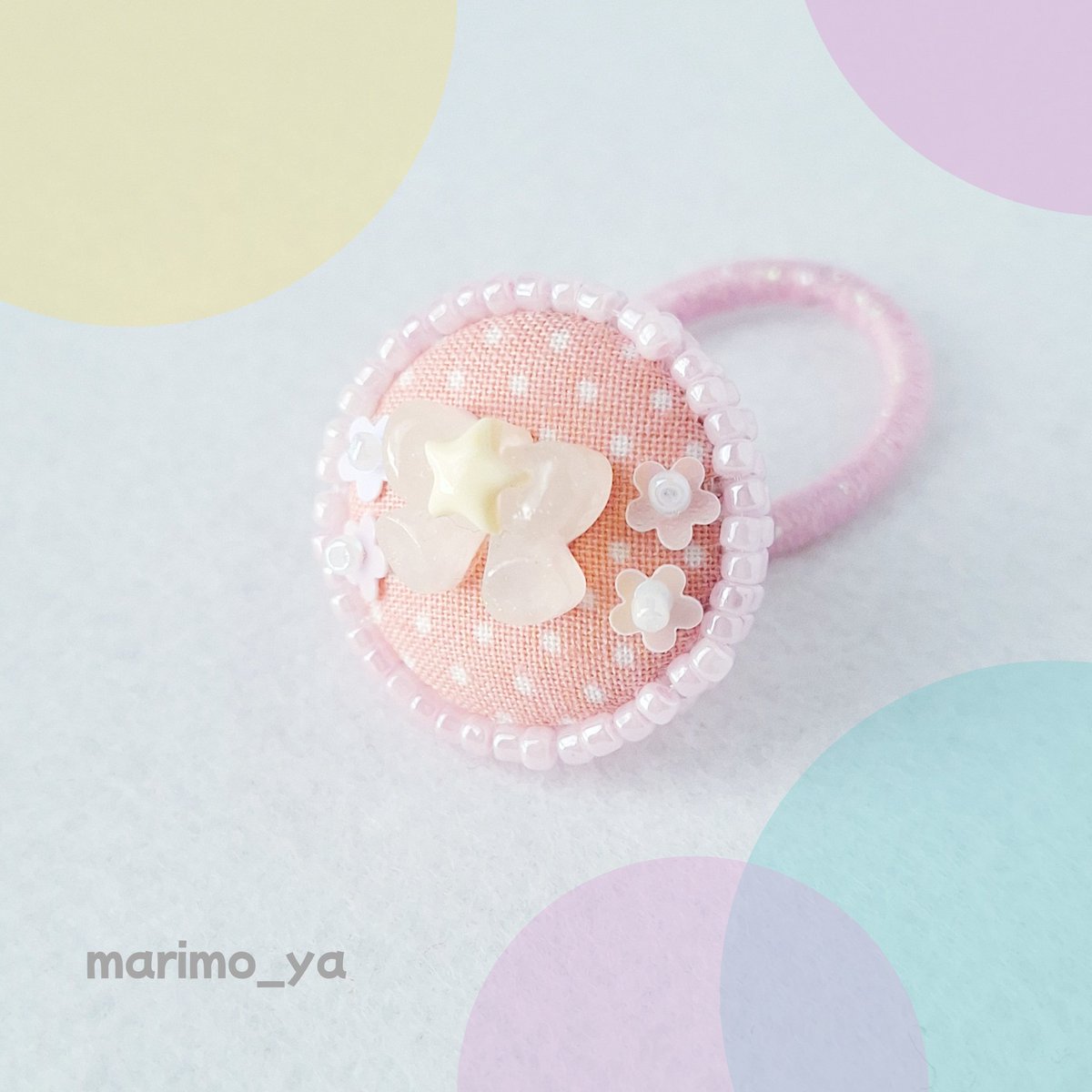 ほんわか蓄光リボン キッズヘアゴム ビーズ刺繍 オレンジピンク がはじめてお気に入り登録されました！
 
蓄光パーツを使って
ほんのり光るリボン。
可愛くてつい暗闇でやってみたくなる♡

 #minne_fav
 minne.com/items/43710896…