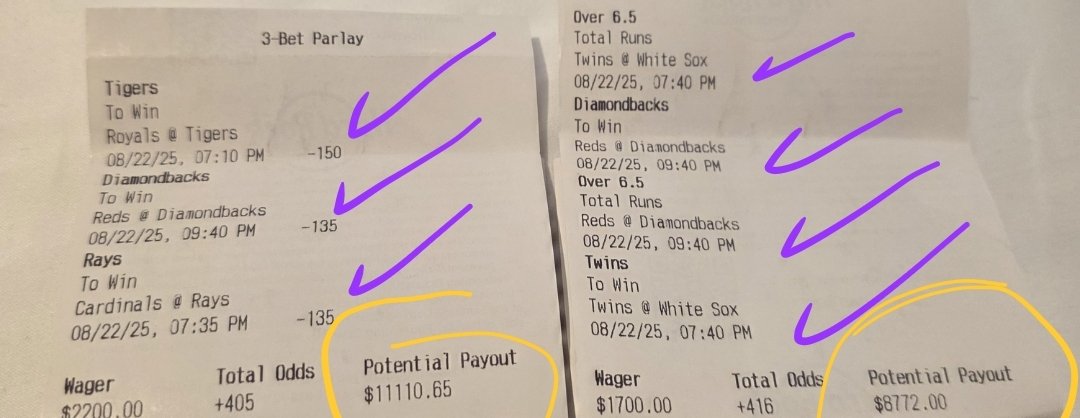 MatrixPrime_'s tweet image. 3 team parlay ( Subscribers got #W
4 team parlay #W

$3,900 to almost $20,000

This is real #HANDICAPPING 
THIS IS ADVANCED #NUMEROLOGY

ONLY #GG33 DOES THIS