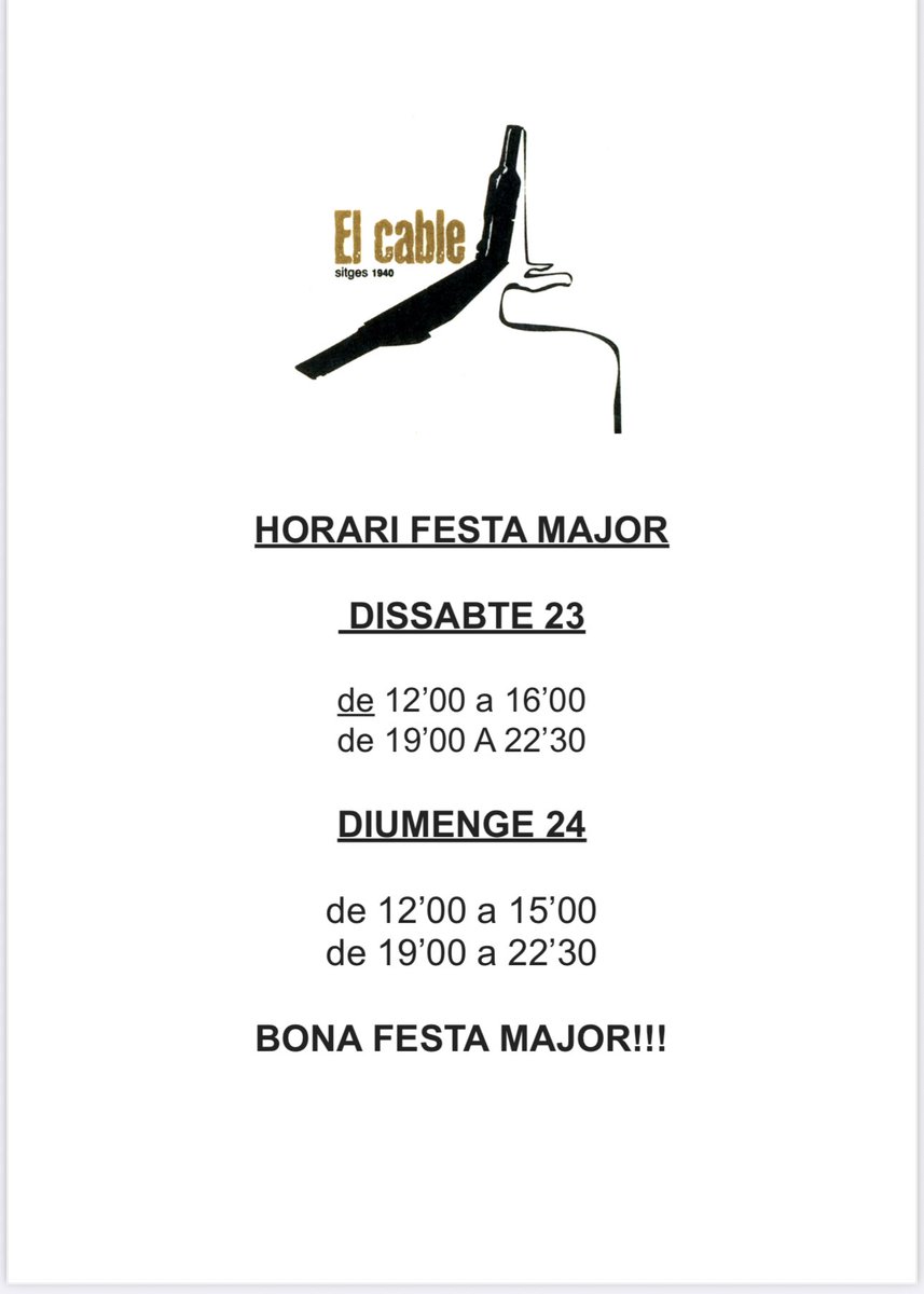 el Cable Sitges tweet media