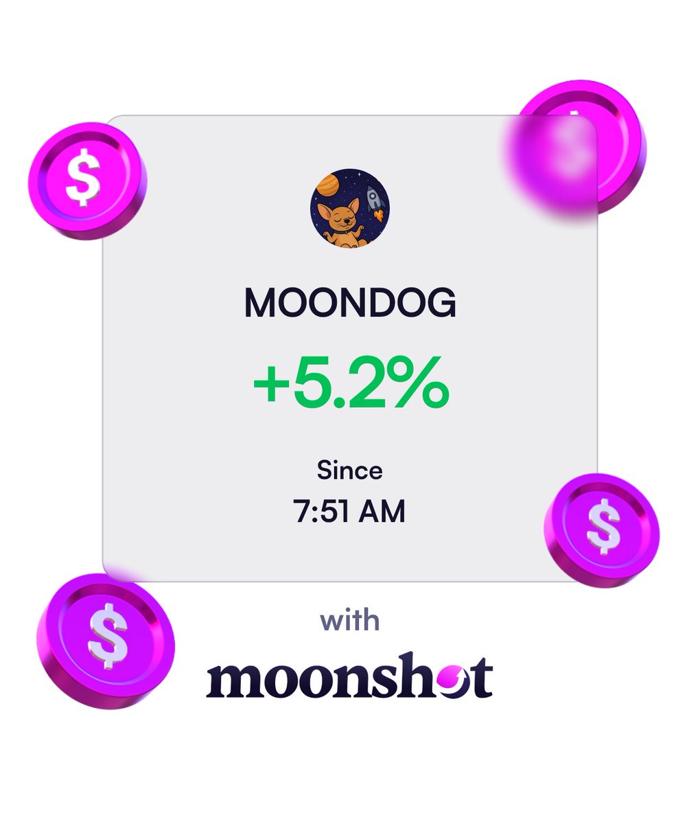 charisonaras's tweet photo. I'm up 5.2% on Moonshot: https://t.co/4gVKN7XlHH https://t.co/UMo4ZuvC0e